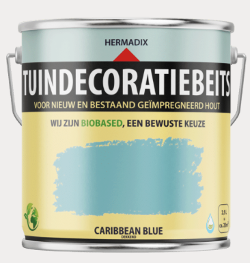 Tuindecoratie 713 Carribean Blue dekkend 750 ML