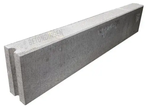 Betonband grijs 8 x 20 x 100 cm