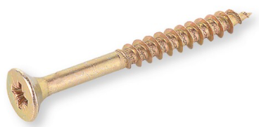 5,0X 90 geel verzinkt, PZ (per 100 stuks)