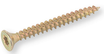 4,0 x 50 geel verzinkt, TORX (per 100 stuks)