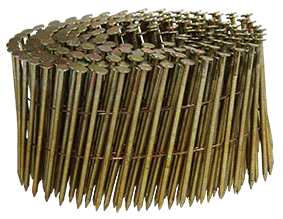 Rolnagel, gegalvaniseerd, 2.5 x 50 mm, plastic verbonden (per 100 stuks)