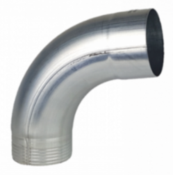 Zinken bocht, 85 graden, 80mm, verjongd