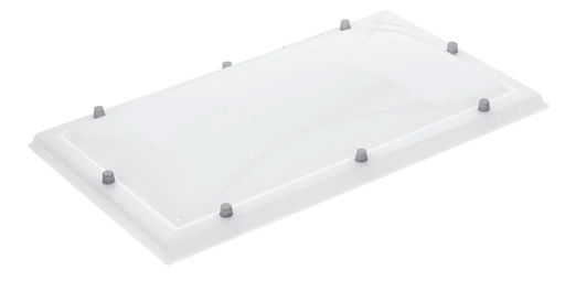 Lichtkoepel 50 x 100 cm, dubbelwandig opaal (excl. toebehoren)