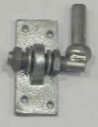 [DU-066] Verstelbare duim op plaat, Plaat: 50x100mm, dikte 8mm, verzinkt.