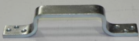 [DB-02] Handgreep - 250x30x8mm - Hoogte: 55mm - galvanisch verzinkt