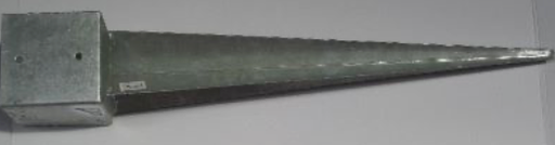 [PA-015] Metpostpin - PA-015 - 145x145x900mm, dikte: 2,5mm, vuurverzinkt *